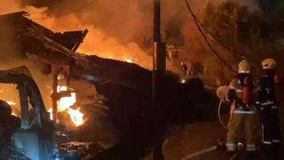 嘉縣水上火燒豬舍  傳老婦失蹤搜尋中