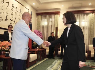 蔡總統接見日本財團會長笹川陽平  盼協助加入CPTPP