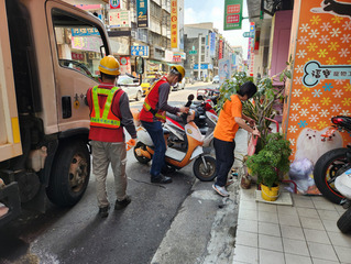 逢甲商圈新設標線型人行道 警加強稽查違規占用