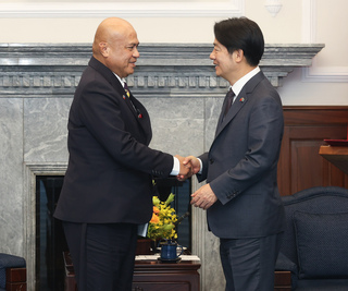 賴總統會晤吐瓦魯總理  盼共同面對氣候挑戰