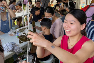 台南隆田文資園區推米食文化 包菱角粽體驗搶手