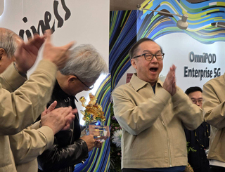 黃仁勳逛展首站選雲達 林百里：AI太好玩要延後退休