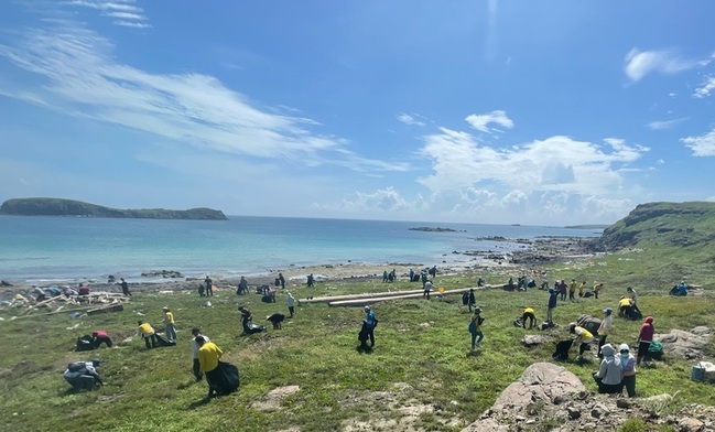 澎湖望安淨灘清出2噸海廢 期讓海洋資源永續 | 華視新聞