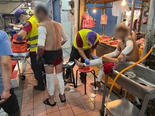 桃園大溪市場氣爆 父子燒燙傷送醫無大礙