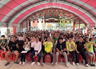 台中綠營反濫權宣講  民眾高溫下到場支持
