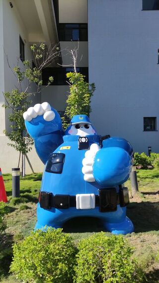 嘉縣朴子分局藝術公仔亮相 展現警察親民專業形象