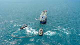 海委會高雄演練外海漏油  多單位守護海洋