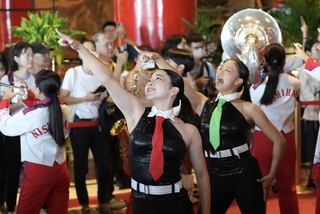 為總統府音樂會暖身 西原高校行進樂隊圓山亮相