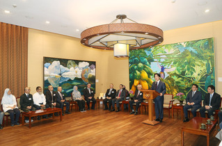 賴總統接見回教朝覲團  盼穆斯林體驗台灣善良美好