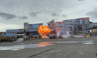 賴總統讚民安演習逼真 勉勵颱風來要拿出真功夫