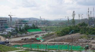 印尼新都總統府竣工 機場工程進度因天氣延宕