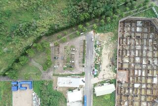 後龍鎮立停車場坑洞 苗縣府檢測與建案施工無關