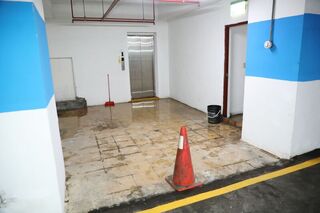 基隆博愛停車場漏水惹民怨 童子瑋呼籲市府改善