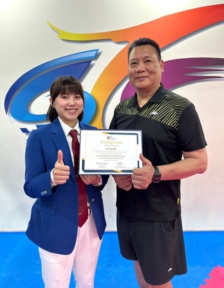 苗栗巫雨庭連莊奧運跆拳道裁判  父親引以為傲