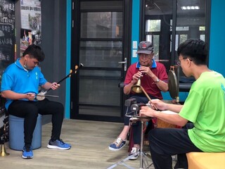 美濃客家八音傳習營 八旬藝師溫福仁傳揚演奏技藝