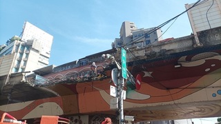 三重台1高架8/31晚間封路灌漿 可望10/2修復通車