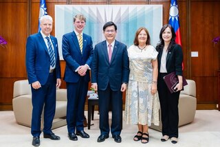 拜會林佳龍 瑞典議員：民主國家應攜手對抗威權國家