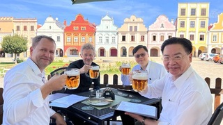 吳釗燮訪捷克出席論壇  維特齊陪同走訪家鄉特爾齊