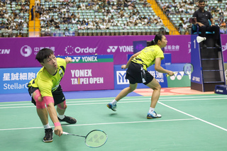楊博軒、胡綾芳不敵對手  台北羽球賽混雙銀恨