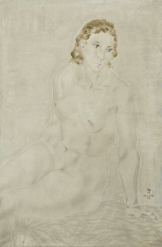 藤田嗣治「坐姿裸女」登拍賣 台北預展