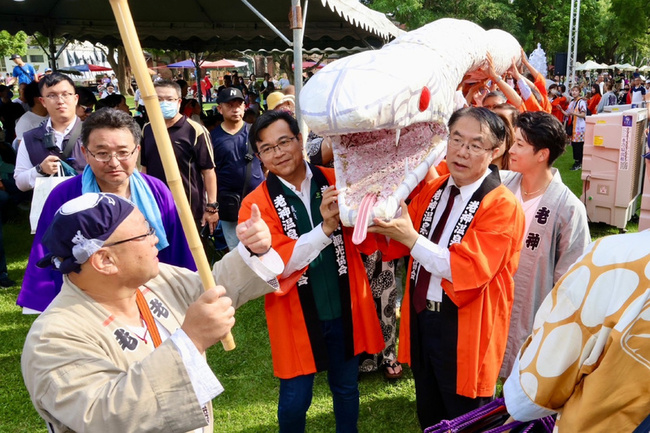 台南總爺和風文化祭  群馬老神溫泉大蛇神輿亮相 | 華視新聞