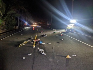 台東深夜行人遭機車撞倒 隨後被自小客車輾斃