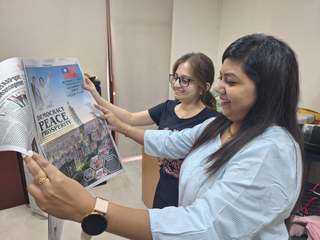 國慶特刊登印度報紙 介紹台灣民主和平繁榮