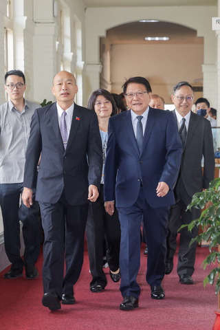 潘孟安陪同大法官被提名人拜會韓國瑜 尋求立院支持