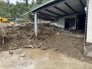 花蓮卓溪土石流蕭美琴勘災  公所募人力、飲用水