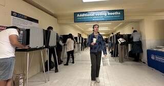 美國大選舊金山選民投票 當地晚間近9時公布初步結果