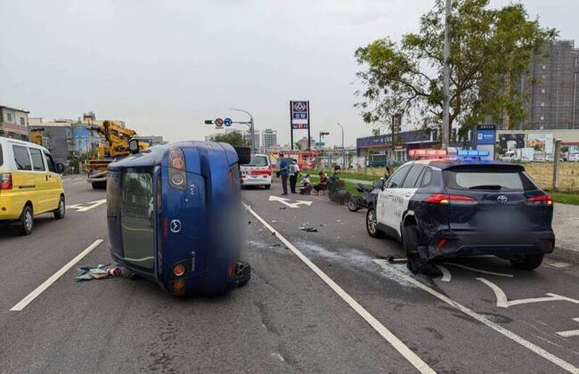 高雄警處理車禍巡邏車反被撞 酒駕男送辦 | 華視新聞