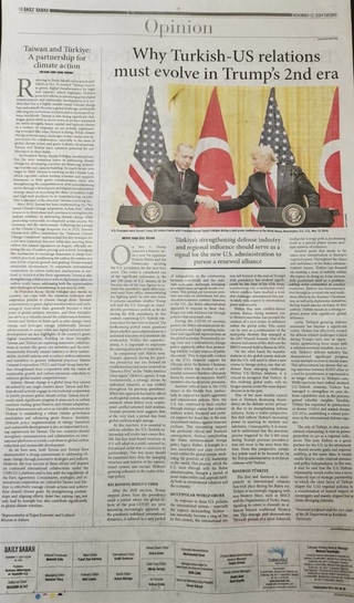駐土耳其代表投書媒體 推動台土攜手應對氣候變遷