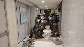 台南市中西區某大樓火警疏散30人  無人傷亡