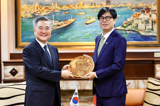 韓國駐台代表李殷鎬會晤陳其邁 促創造更多合作