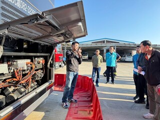 金門電動公車消防演練 強化駕駛初期滅火能力