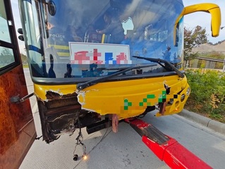 南投國6客運追撞4車 週日遊客回途車潮一度塞5公里