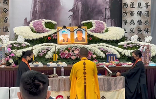 全聯大火水電父子公祭 家屬：父為救兒衝回火場