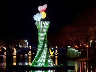 台南鹽水月津港燈節登場  感受光影盛宴