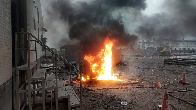 鹿港海龍風電室外工程用發電機起火 未延燒無人傷 | 華視新聞