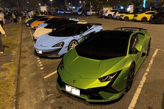 國道南投服務區台版大黑PA 熱鬧改裝車聚也釀亂象