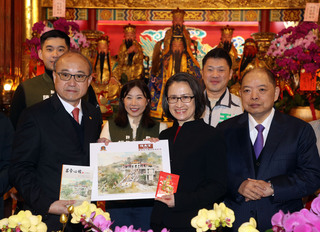 副總統出席指南宮護國祈安大會 盼正能量遍及全台灣