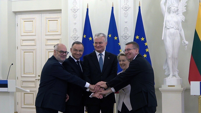 4國總統與歐盟主席齊聚 慶祝波羅的海國家能源獨立 | 華視新聞