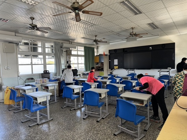 雲林因應11日開學 各校清消、盤點口罩防流感 | 華視新聞