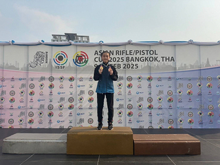 擺脫國際賽夢魘 陳妍卉射擊亞洲盃青少女組摘金