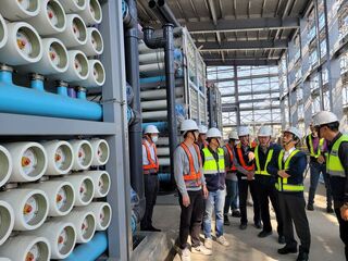 橋頭再生水廠工程近8成 供台積電穩定可靠水資源