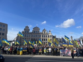 俄烏戰爭3週年  布魯塞爾挺烏集會拒絕羞辱式和平