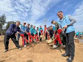金門古寧頭戰役據點植樹千株 營造景觀及生態價值