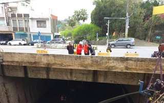 竹東鎮崩塌天坑案 鎮公所：疑因鋼構鏽蝕所致