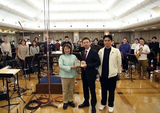 嘉頌重奏團與東京佼成管樂團錄音  黃敏惠探班