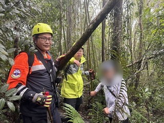 男子冒雨登新竹縣關西赤柯山迷路 警消成功救援